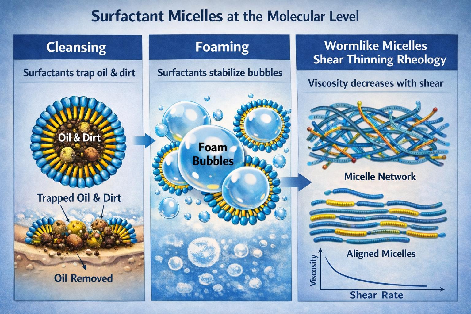 Surfactant micelles at the molecular level