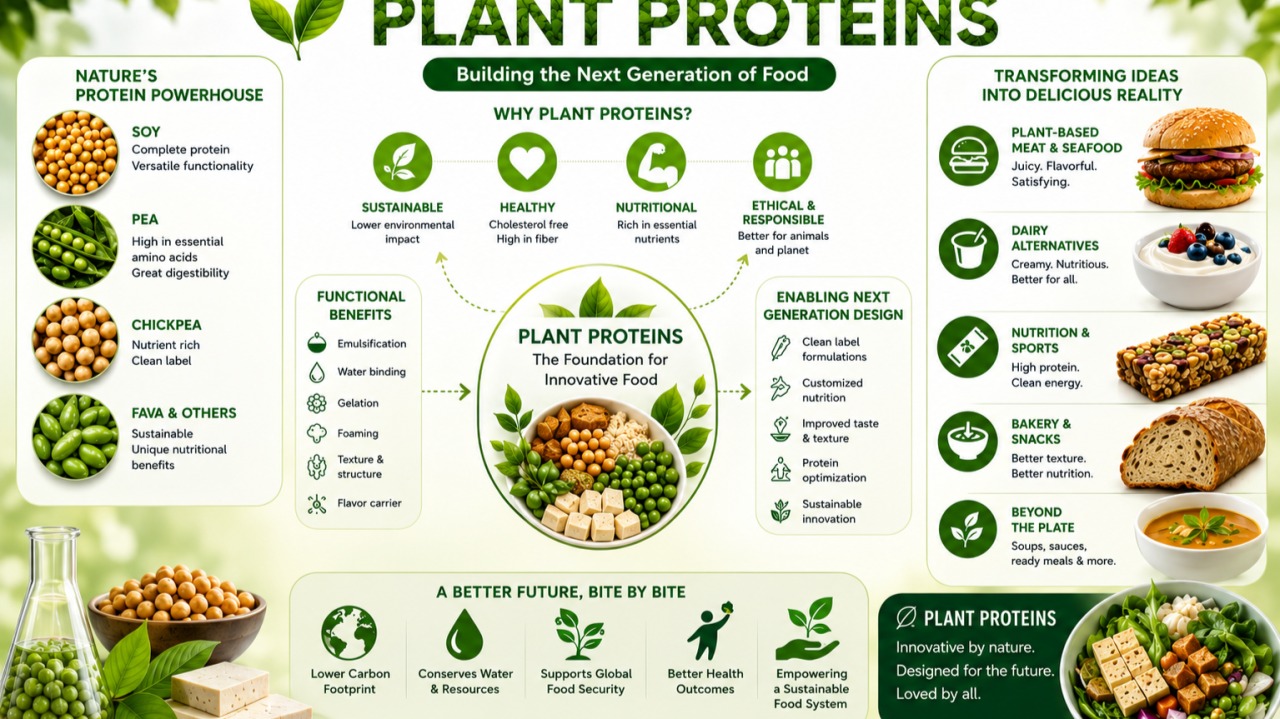 Plant proteins in next-generation food formulation