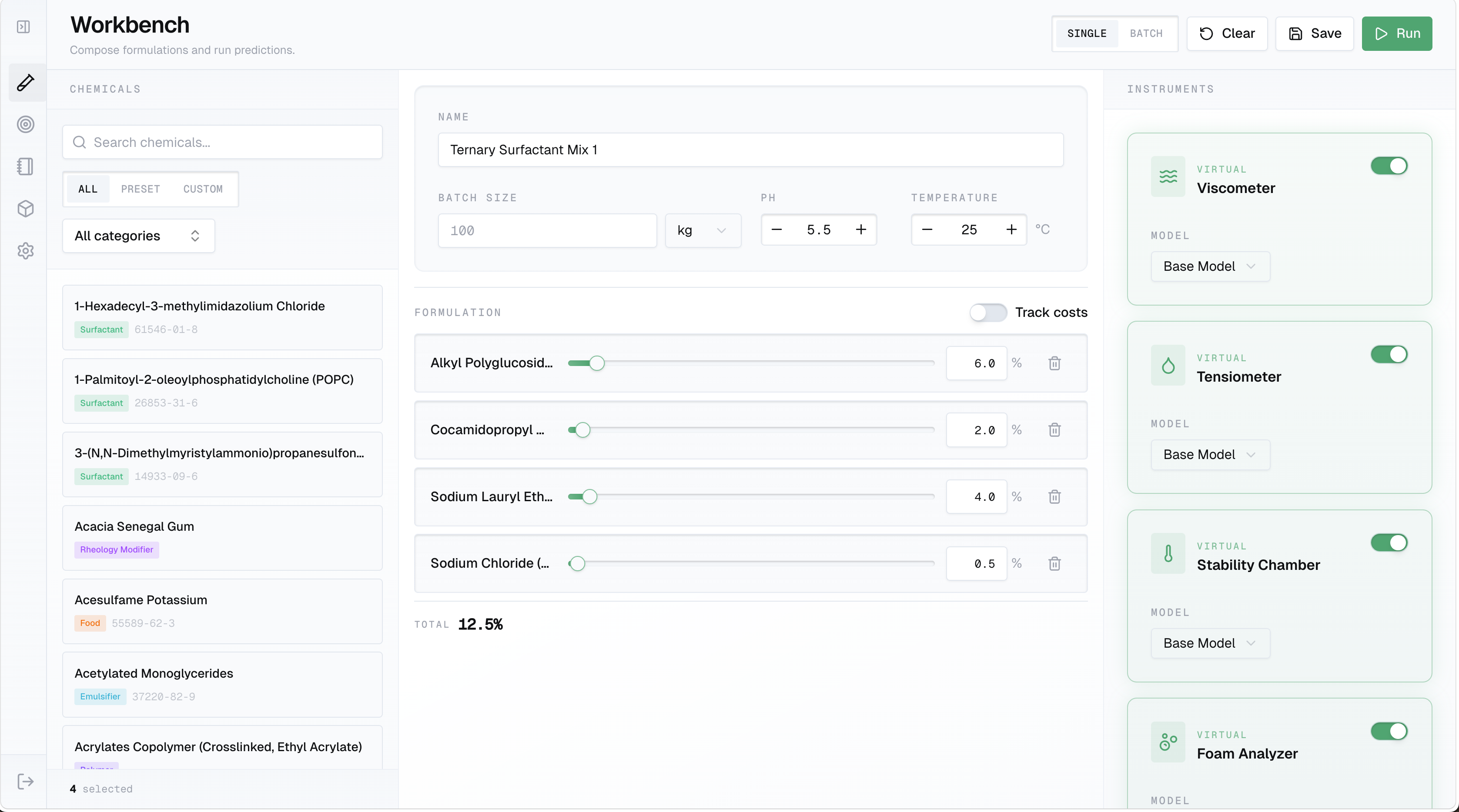 FastFormulator Workbench